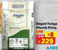 DOYUM TRAKYA PİLAVLIK PİRİNÇ 5 KG